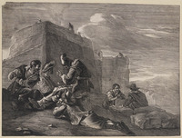 KG 04873
<br/>
Mora-spelers en kaartspelers bij kalkoven
<br/>
<em>Visscher, Cornelis (1629-1658)</em>